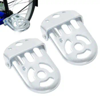 Bike Foot Rest Stainless Steel Pegs waterproof Anti-rust durable Pedal Foldable Bike Pedals for outdoor cycling accessories