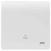 British General - BG Neo Slimline系列-無框門鈴 Edge To Edge 10A/10AX 單控1位 PCWH14E 白-香港代理