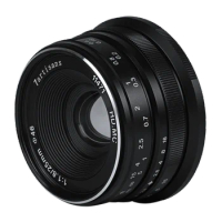 7artisans 7 artisans 25mm F1.8 Manual Focus Prime Lens for Sony E Zev-10 A6300 A6500 A7 Fujifilm FX X-T5 Canon EOS-M Micro 4/3