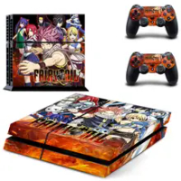 Anime Fairy Tail PS4 Stickers Play station 4 Skin PS 4 Sticker Decals Cover For PlayStation 4 PS4 Console &amp; Controller Skins