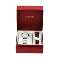 SEIKO SFQ798P1 Jam Tangan Wanita Elegan White Dial Stainless Steel Strap + Ekstra Strap Tahan Air 50
