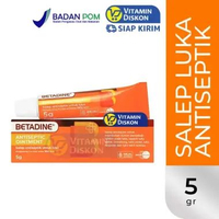 BETADINE ANTISEPTIC OINTMENT | Salep Luka Antiseptik, Luka Bakar, Luka Herpes, Mencegah Jamur Pada L