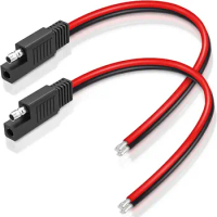 SAE Connector Extension Cable SAE Quick Connector Disconnect Plug SAE Power Automotive Extension Cable Solar Panel Cable Wire