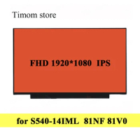 for ideapad S540-14IML 81NF 81V0 Lenovo S540 14IML LCD Screen Matrix 1920 1080 Full HD IPS Matte Panel Without Screw Holes 30pin