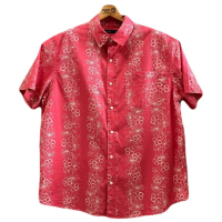 เสื้อฮาวาย อก51/ห19/ย31 แบรนด์ Edgar+Ash 100%Cotton มือสองสภาพดี (S92) ซักรีดแล้ว