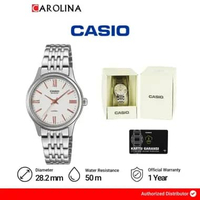 Jam Tangan Wanita Casio Beside BLS-100D-7A White Dial Stainless Steel Band