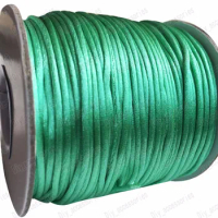 1.5mm Aqua Green Satin Nylon Cord Chinese Knot Beading Cord+Macrame Rope Bracelet Cords Accessories 80m/roll