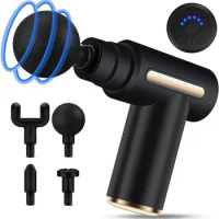 Mini Massage Gun Pocket-Sized Deep Tissue Massager Gun Ultra Small &amp; Quiet Muscle Massage Gun USB Charging for Home Gym with bag