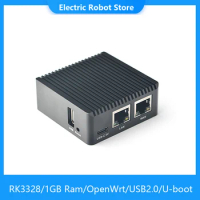 NanoPi R2C Plus Mini Router Rockchip RK3328 1GB DDR4 RAM Dual Gbps Ethernet Port 8GB eMMC