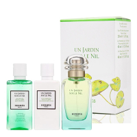 Hermes 愛馬仕 尼羅河花園中性淡香水三入禮盒(淡香水50ml+身體乳40ml+沐浴精40ml)-快速到貨