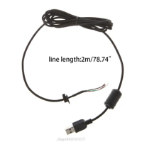 2m Durable Nylon Braided Line USB Mouse Cable Cable For Logitech G9 G9X Au26 20 Dropship