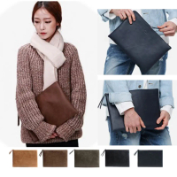Clutch Pria A4 Handbag Kulit PU Leather Waterproof Fashion File Bag JCBC12