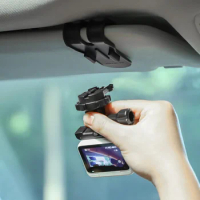 For Action 2 Car Sun Visor Bracket 360 Degree Action Camera Clip for Action Camera Accessories