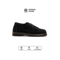 Sepatu Hamburg suede Black Sepatu Pria Loafers Boots Suede 39
