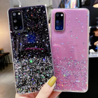 Starry Sky Clear Glitter Case For Samsung Galaxy A15 S24 A05S M54 F54 M34 A25 S23 M14 A23 A34 A54 A04E A14 A04 M53 M33 A13 A73