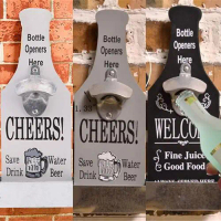 Penyangkut Hiasan Gaya Bir, Dipasang di Dinding, Reka Bentuk Kreatif Retro, Pembuka Botol, John Perg