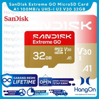 SanDisk Extreme GO MicroSD Memory Card A1 A2 UHS-I U3 V30 32GB / 64GB / 128GB / 256GB / 512GB / 1TB 