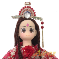 【A-ONE 匯旺】昭陽公主 Q版手偶娃娃 布袋戲偶 送梳子可梳頭 換裝洋娃娃家家酒衣服配件芭比娃娃矽膠娃娃