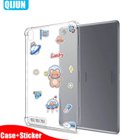 Tablet Case For Huawei MatePad T8 8.0" 2020 Transparent Silicone soft Cover protection Cartoon pattern fundas KOB2-L09 W09 L03