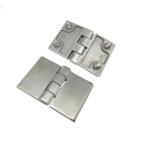 XK4408-5076 Stainless steel chest freezer jar hinges wooden door hinge 75mm*50mm*6mm 10pcs