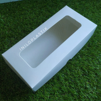 Box 12x25x5 / Dus Putih / Kotak Kue Brownies Putih / Box Window White