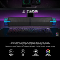 Nubwo VIBRATE ลำโพงบลูทูธ ไฟ RGB พร้อมปุ่มปรับระดับเสียง เบสแน่น ประกอบเป็นลำโพงแบบยาวได้ รุ่น  NX-S