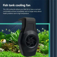 1Pcs Aquarium Fish Tank Cooling Fan System Chiller Control Reduce Water Temperature Fan Set Cooler Aquarium Cooling Fans