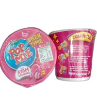 Pop Mie Kuah Soto Ayam 40gr, Pop Mie Kuah Baso 40gr, Pop Mie Kuah Ayam Bawang 40gr, Pop Mie Goreng 4