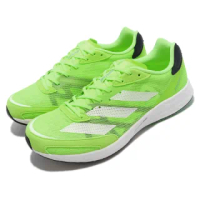 【adidas 愛迪達】慢跑鞋 Adizero Adios 6 M 男鞋 螢光綠 路跑 馬拉松 透氣 運動鞋(FZ2494)