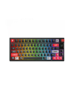 ATOM PRO79 คีย์บอร์ดเกมมิ่งไร้สาย Mechanical (สี Black, Red Switch) รุ่น MK917 RD BK