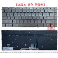 For HP Spectre 13-AW 13-AW0010CA 13-AW0020NR TPN-Q225 Keyboard US silver Backlit