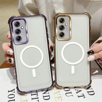 เคสโทรศัพท์กันกระแทกชุบไฟฟ้า สำหรับ Samsung A05S/A15 5G/A25/A35/A55 เคส TPU แบบนุ่มสำหรับปกป้อง รุ่น
