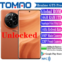 New Realme GT5 GT 5 Pro Mobile Phone 50W wireless charging Snapdragon 8 Gen 3 Octa Core 6.78" 50MP Main Camera 5400mAh 100W NFC