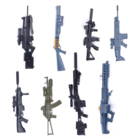 1:6 Assemble Gun 1 / 6 Weapon Model AK 74 Sniper Rifle HK416 Submachine Gun Military Simulation Toys Color Random