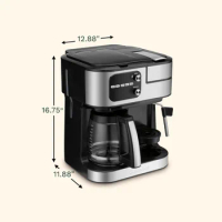 Coffee Maker Barista System, Coffee Center 4-In-1 Coffee Machine, Single-Serve Coffee, Espresso &amp; Nespresso Capsule Compatible