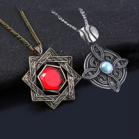 Game The Elder Scrolls 5 Skyrim Necklaces Amulet of Mara Dark Brotherhood Metal Necklace Cosplay Jewelry Gift