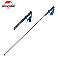 Naturehike ST08 Carbon Fiber Folding Trekking Pole Ultra-Light Portable Trekking Pole Durable and Sturdy Camping Poles