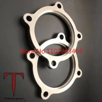 Super-value 3inch GR2 titanium exhaust pipe flange with bolt hole