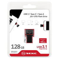 【SEKC】STU311 USB3.1 Type C OTG 128GB雙頭隨身碟