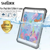 Waterproof Case For IPad Mini 4 5 With Pencil Holder TPU Clear Shockproof Full Cover For iPad mini 4 mini 5 Universal Funda Capa