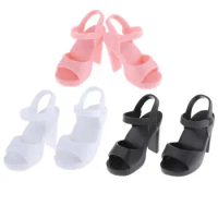 Fashion Doll Shoes Jelly Sandals Summer Outfit for 1/4 BJD DOD SD DD Dolls Casual Wear, Plastic - Pink/White/Black Optional