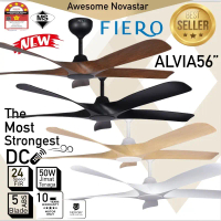 Fiero ALVIA 56\ / 42\" Premium DC motor Ceiling fan with Remote control 24 speed"