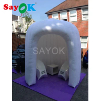 SAYOK Inflatable Igloo Dome Tent Inflatable Igloo Canopy Tent for Office Room Trade Show Lawn Party Wedding Events 2x2.4m
