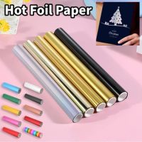 5M Hot Foil Paper Hot Stamping Foil Roll Paper Holographic Heat Transfer Foil Rolls Use With Laminator T-Shirts Card DIY Crafts