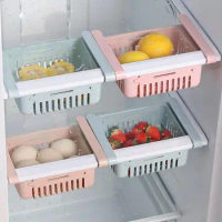 Kitchen Accessories Refrigerator Storage Fridge Freezer Adjustable Organizer Drawer Box Containers Space Saver Kitchen Gadgets