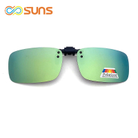 【SUNS】太陽眼鏡夾片可上掀 近視可戴 黃水銀 Polaroid太陽眼鏡/墨鏡 抗UV400