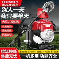 進口五羊本田GX50大功率汽油背負割草機側掛四沖程除草松土割灌機