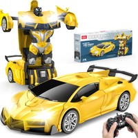 Remote Control Car RC Cars for Boys Age 4-7 8-12 One-Button Transform Toys 360 °   Spin1:18 Scale Fl