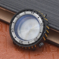 Mod Black Aluminum Bezel Insert Seiko Fit SKX007 SKX009 Tuna Monster Canned Diving Watch Case NH35 NH36 Movement Watch Case