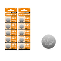 3V 125mAh CR1632 Coin Cells Batteries CR 1632 DL1632 BR1632 LM1632 ECR1632 Lithium Button Battery For Watch Remote Key